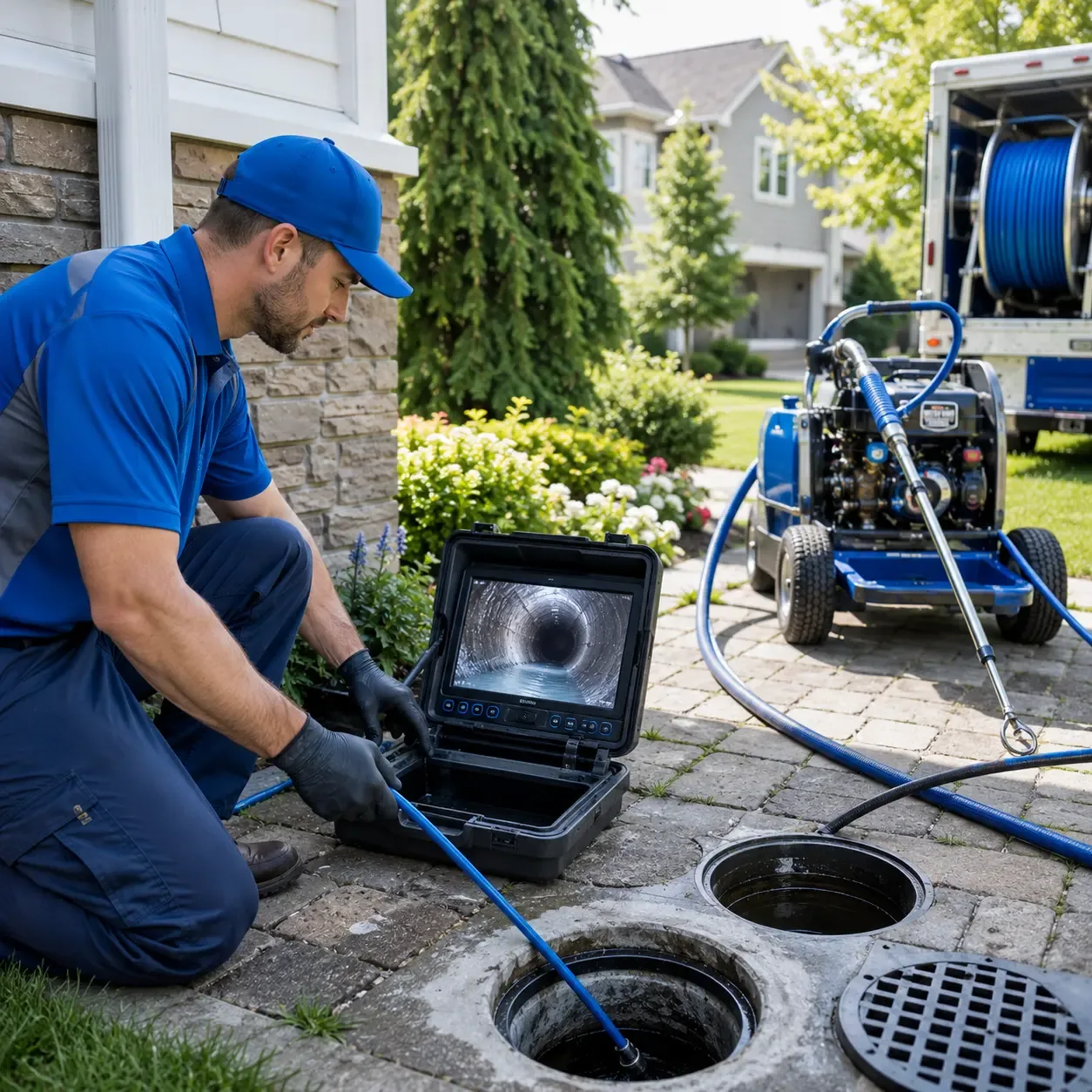Outdoor drain cleaning professionals serving Green Valley, IL